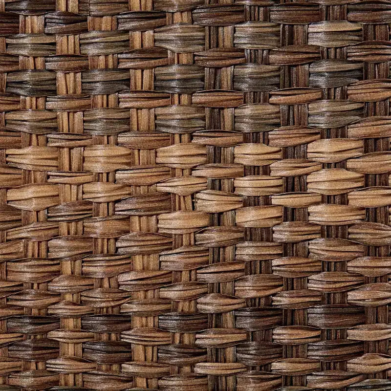 Panier à linge double ovale tissé à la main Seville Classics avec doublure marron naturel : panier à linge en osier avec couvercle, portable
