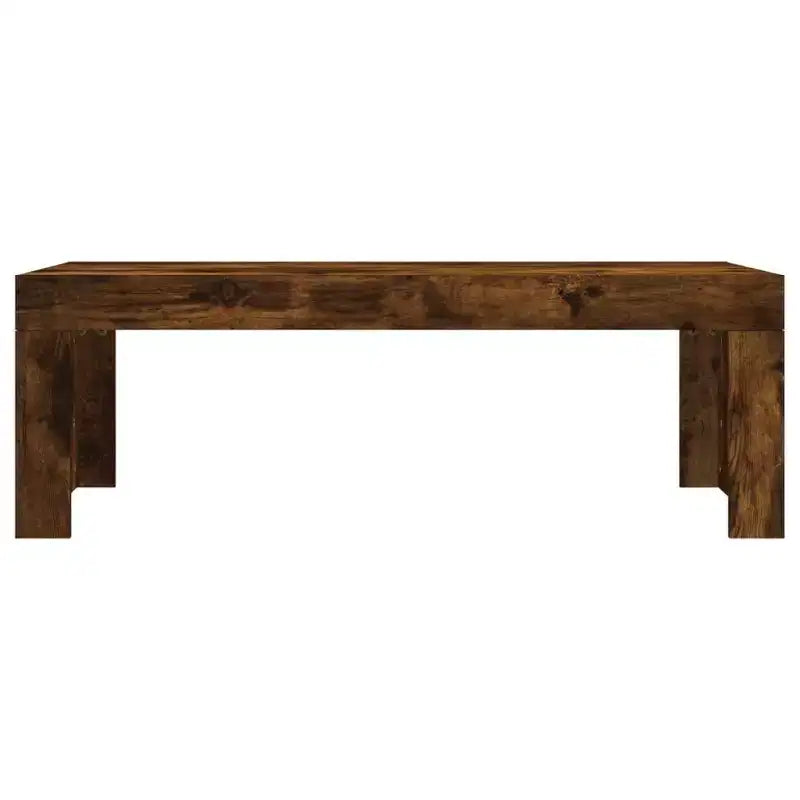 vidaXL Table basse chêne fumé bois d'ingénierie moyen minimaliste