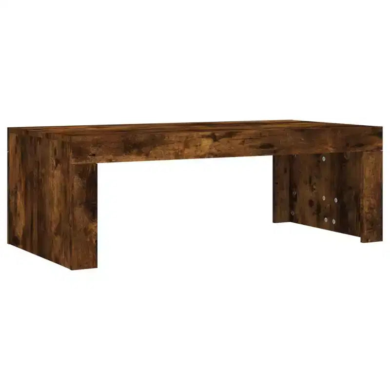 vidaXL Table basse chêne fumé bois d'ingénierie moyen minimaliste