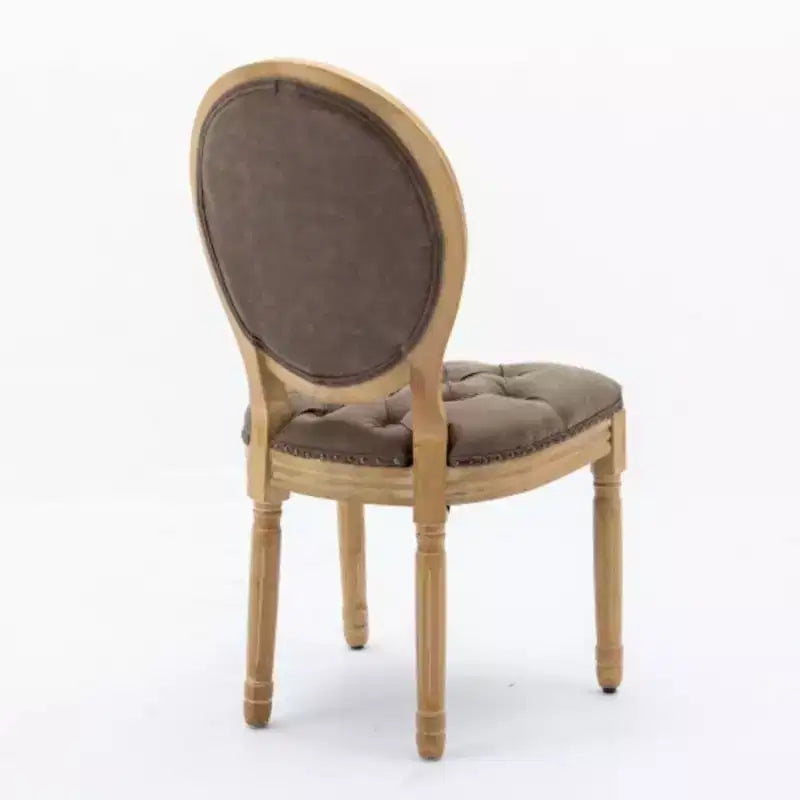 Chaises de salle à manger lot de 2 avec cadre en bois massif, chaises de salle à manger rembourrées, style campagnard français