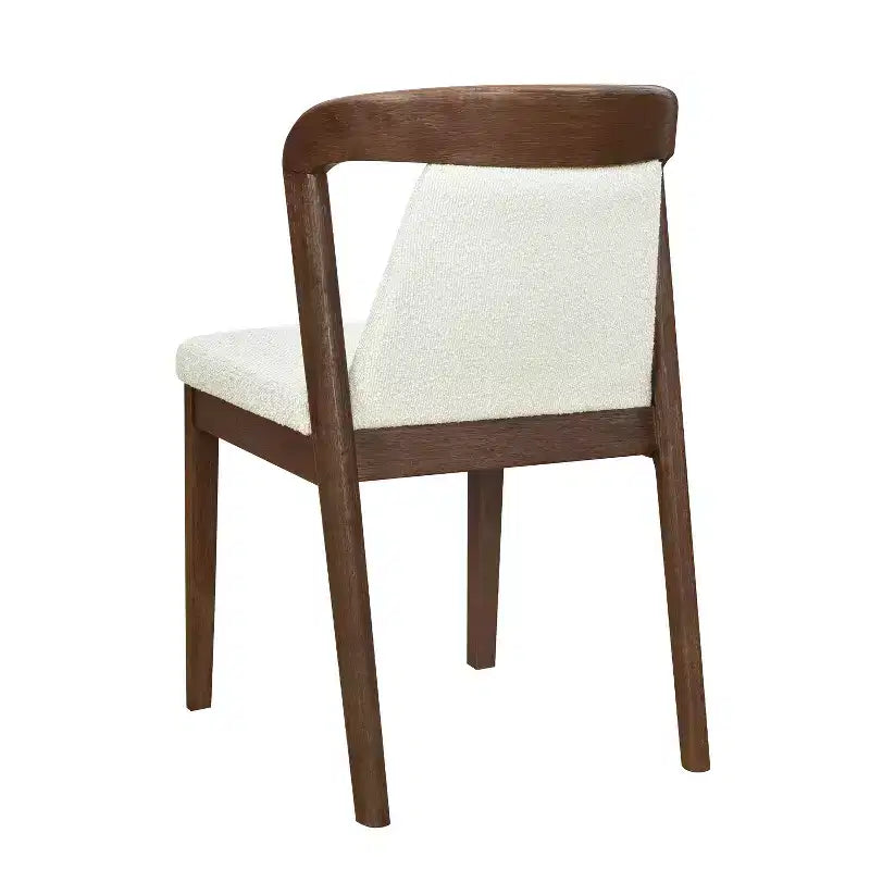 Christopher Knight Home Agosti Chaises de salle à manger sans accoudoirs en bois d'hévéa avec dossier rembourré (Lot de 2)