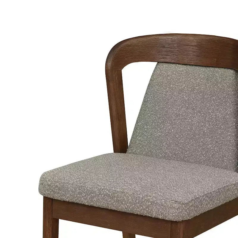Christopher Knight Home Agosti Chaises de salle à manger sans accoudoirs en bois d'hévéa avec dossier rembourré (Lot de 2)