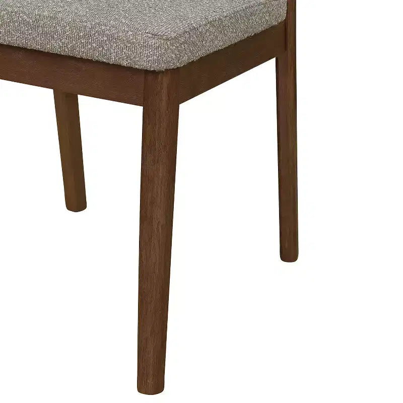 Christopher Knight Home Agosti Chaises de salle à manger sans accoudoirs en bois d'hévéa avec dossier rembourré (Lot de 2)