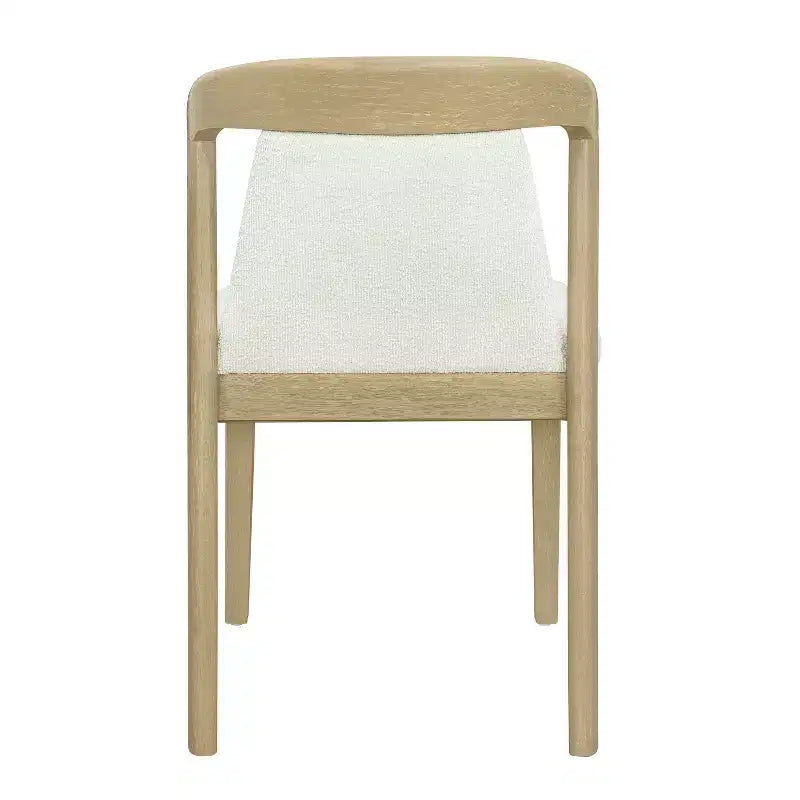 Christopher Knight Home Agosti Chaises de salle à manger sans accoudoirs en bois d'hévéa avec dossier rembourré (Lot de 2)