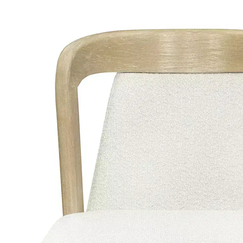 Christopher Knight Home Agosti Chaises de salle à manger sans accoudoirs en bois d'hévéa avec dossier rembourré (Lot de 2)
