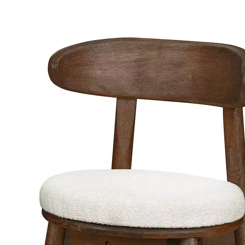 Christopher Knight Home Alonso Tabourets de bar rembourrés ronds en bois d'hévéa (Lot de 2)