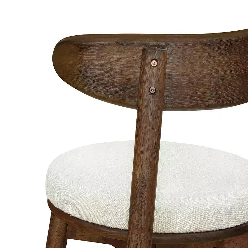 Christopher Knight Home Alonso Tabourets de bar rembourrés ronds en bois d'hévéa (Lot de 2)