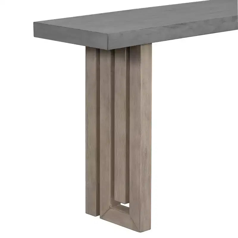 Console de table en bois moderne, Table d'entrée minimaliste pour vestibule et couloir