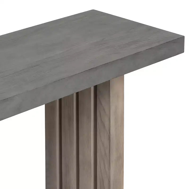 Console de table en bois moderne, Table d'entrée minimaliste pour vestibule et couloir