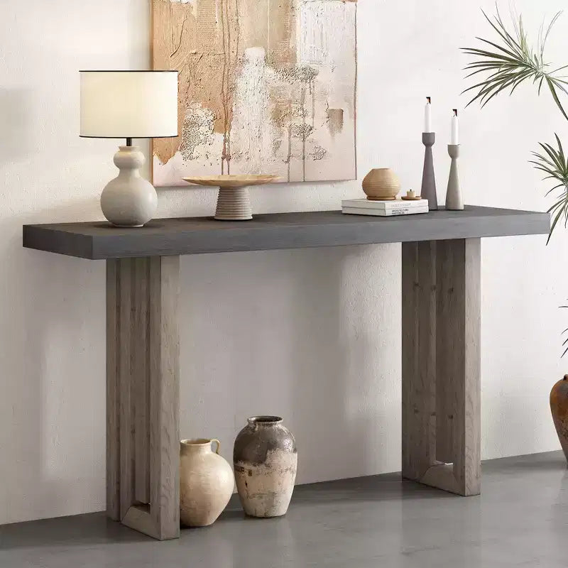Modern Wood Console Table, Minimalist Entryway Table for Entryway and Hallway