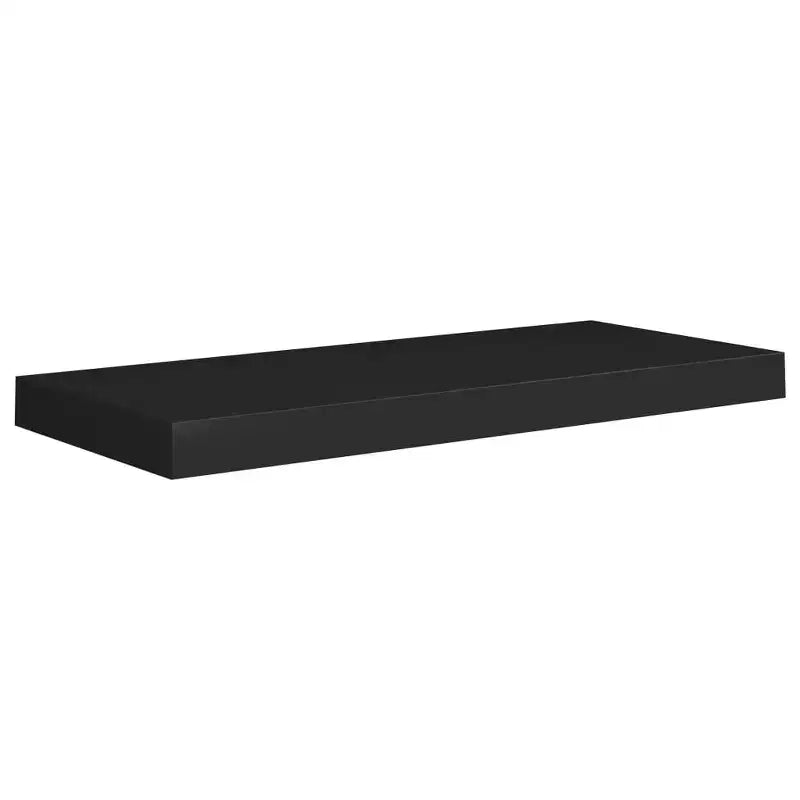 Lot de 2 étagères murales hexagonales en MDF et métal noir, taille moyenne