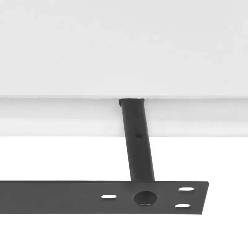 Lot de 4 étagères murales en MDF blanc mat, 100 cm de long