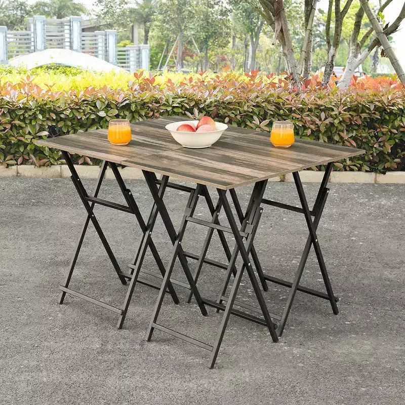 Plateaux TV pliables, Table d'appoint industrielle, Pour petits espaces, Chambres d'étudiants, Extérieur