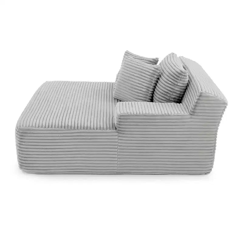 EHMKNP Fauteuil inclinable simple en velours côtelé (aucun assemblage requis)