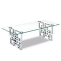 Meridian Furniture,Alexis Chrome Coffee Table