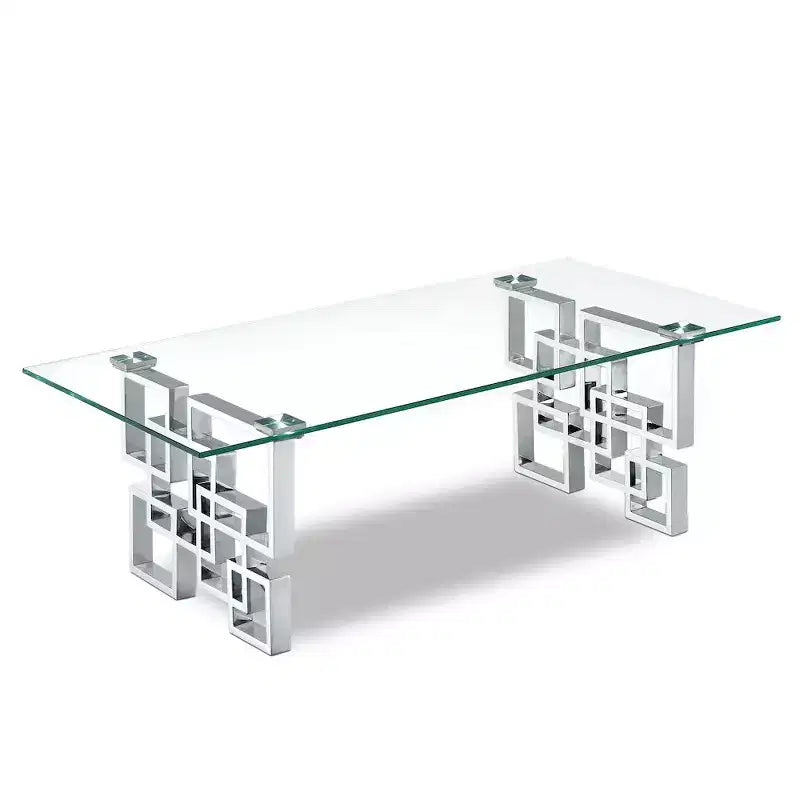 Meridian Furniture,Alexis Chrome Coffee Table
