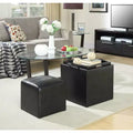 HomeStock Comfort Park Avenue Single Ottoman With Stool