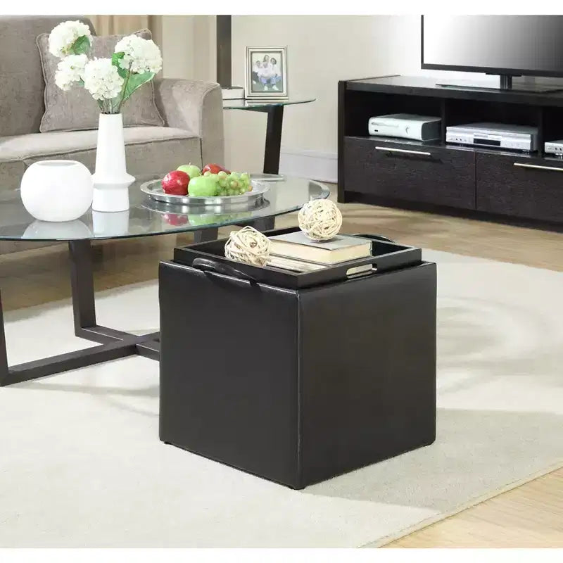 HomeStock Comfort Park Avenue Simple pouf avec tabouret