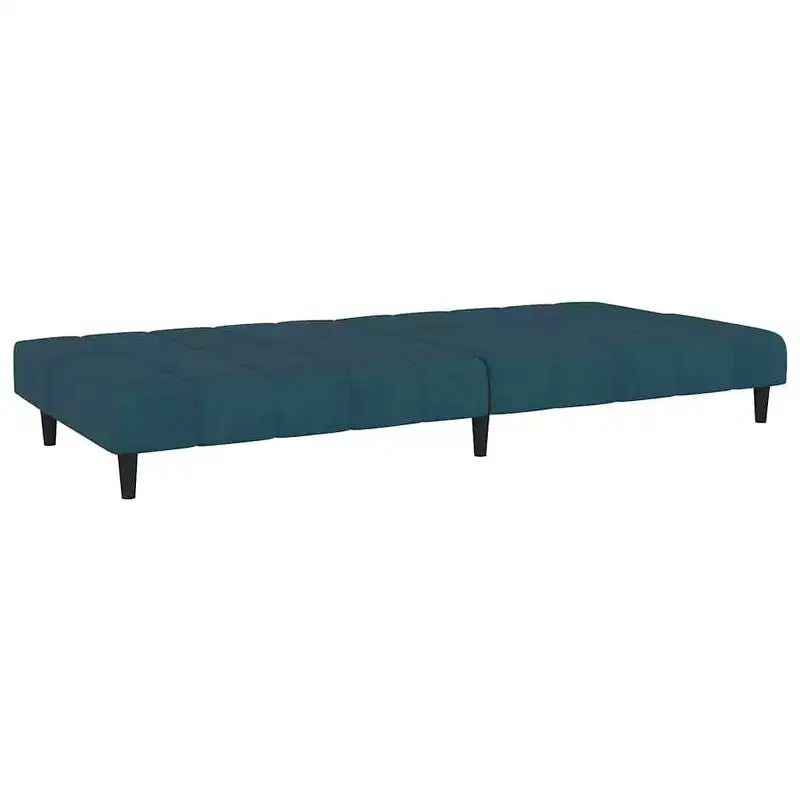 vidaXL Canapé-lit 2 places en velours gris foncé