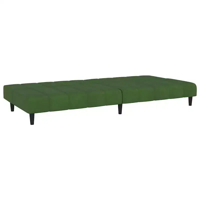 vidaXL Canapé-lit 2 places en velours gris foncé