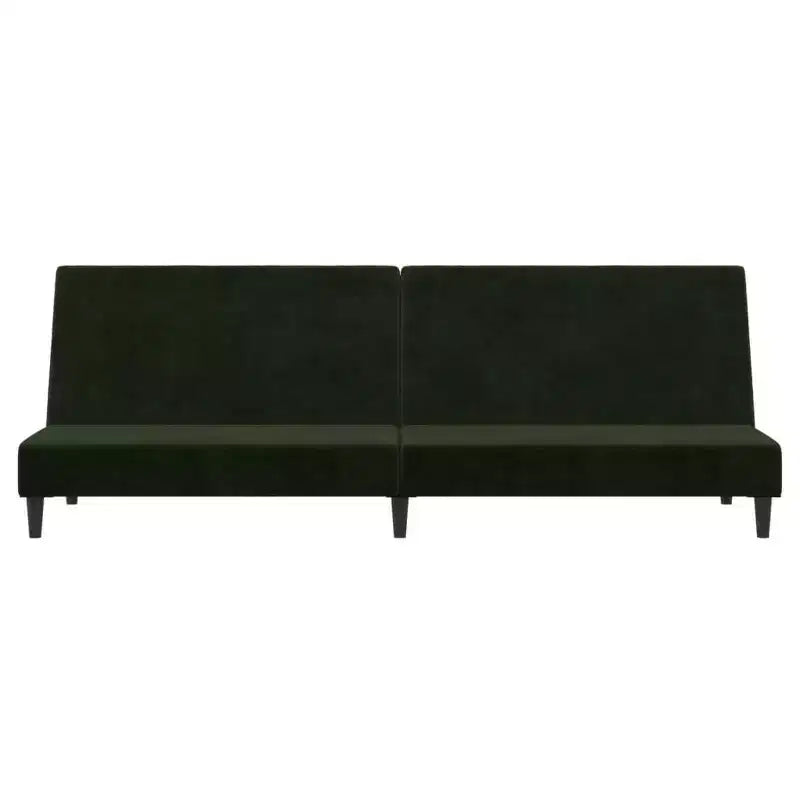vidaXL Canapé-lit 2 places en velours gris foncé