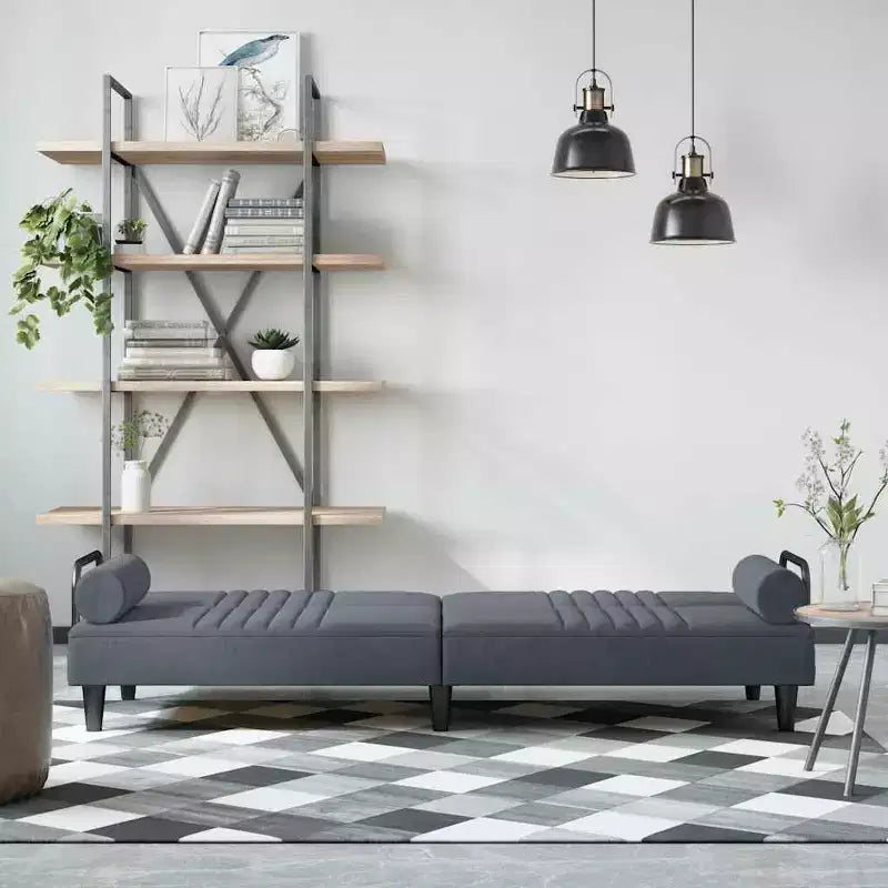 vidaXL Canapé-lit avec accoudoirs, inclinable, pliant, en velours