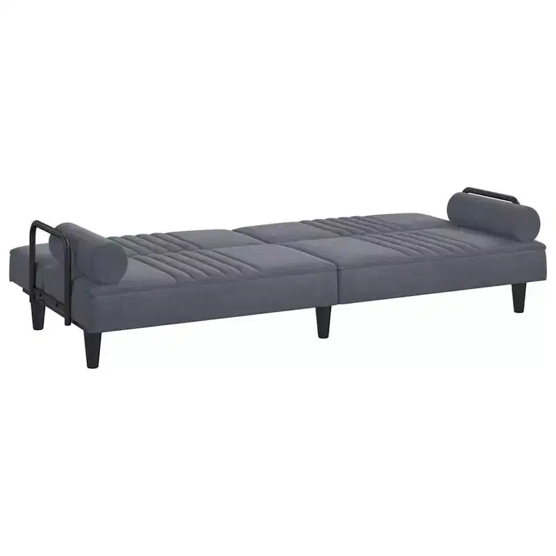 vidaXL Canapé-lit avec accoudoirs, inclinable, pliant, en velours