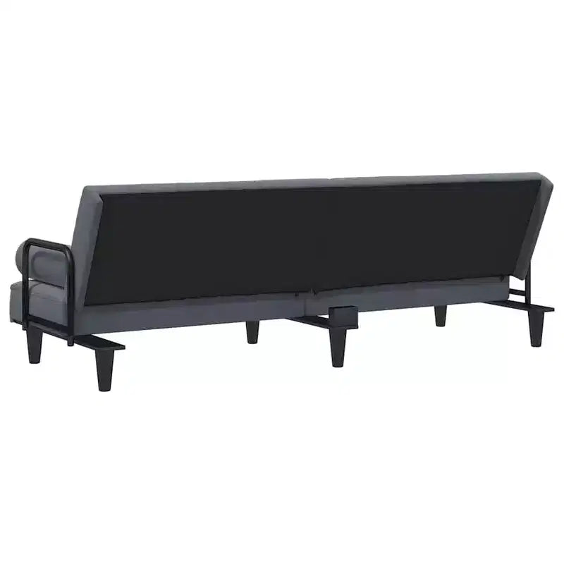 vidaXL Canapé-lit avec accoudoirs, inclinable, pliant, en velours
