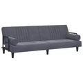 vidaXL Sofa Bed with Armrests Couch Recliner Loveseat Folding Daybed Velvet