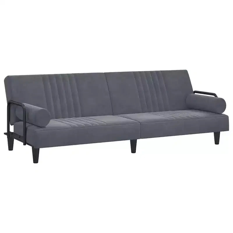 vidaXL Sofa Bed with Armrests Couch Recliner Loveseat Folding Daybed Velvet