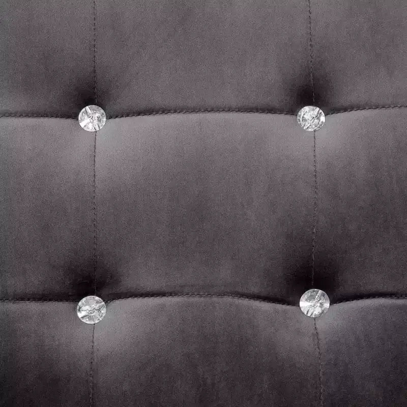 vidaXL Canapé 2 places avec accoudoirs - Gris foncé et noir