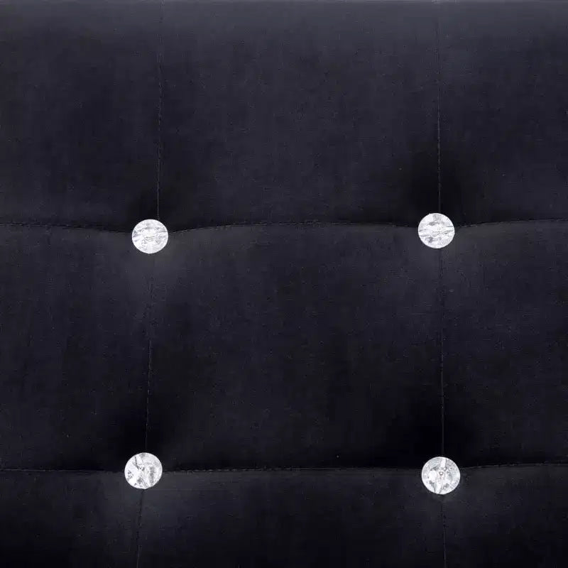 vidaXL Canapé 2 places avec accoudoirs - Gris foncé et noir