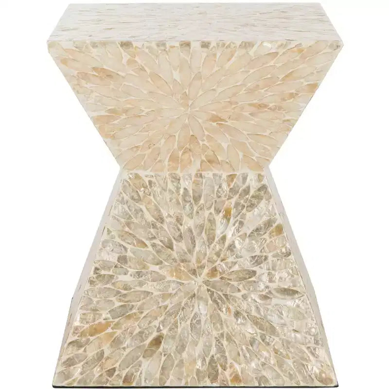 Calypso Sunburst Mosaic Stool - Multi/Beige - Safavieh