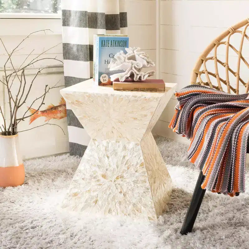 Tabouret Calypso Sunburst Mosaic - Multicolore/Beige - Safavieh