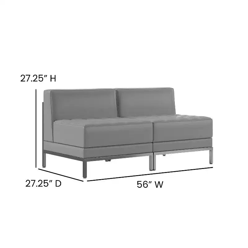 Flash Furniture HERCULES Imagination Series Ensemble de salon en LeatherSoft, 2 pièces