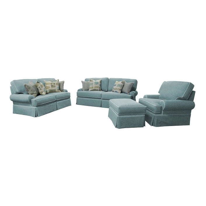 Fauteuil rembourré Aqua, style côtier, une place