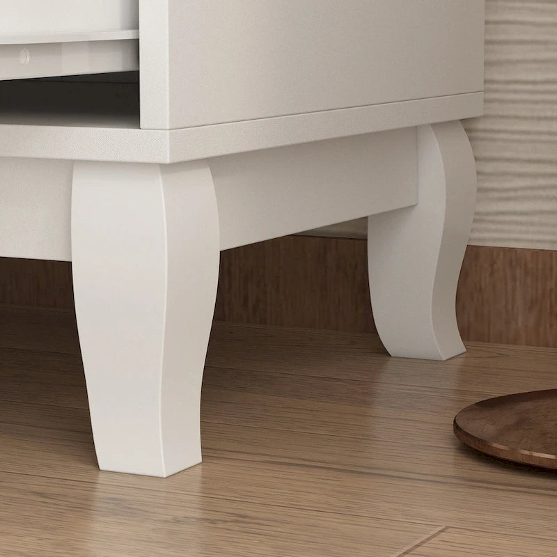 Commode double noire/blanche à 6 tiroirs, style Mid-Century, 120 cm de large, assemblage par 2 personnes