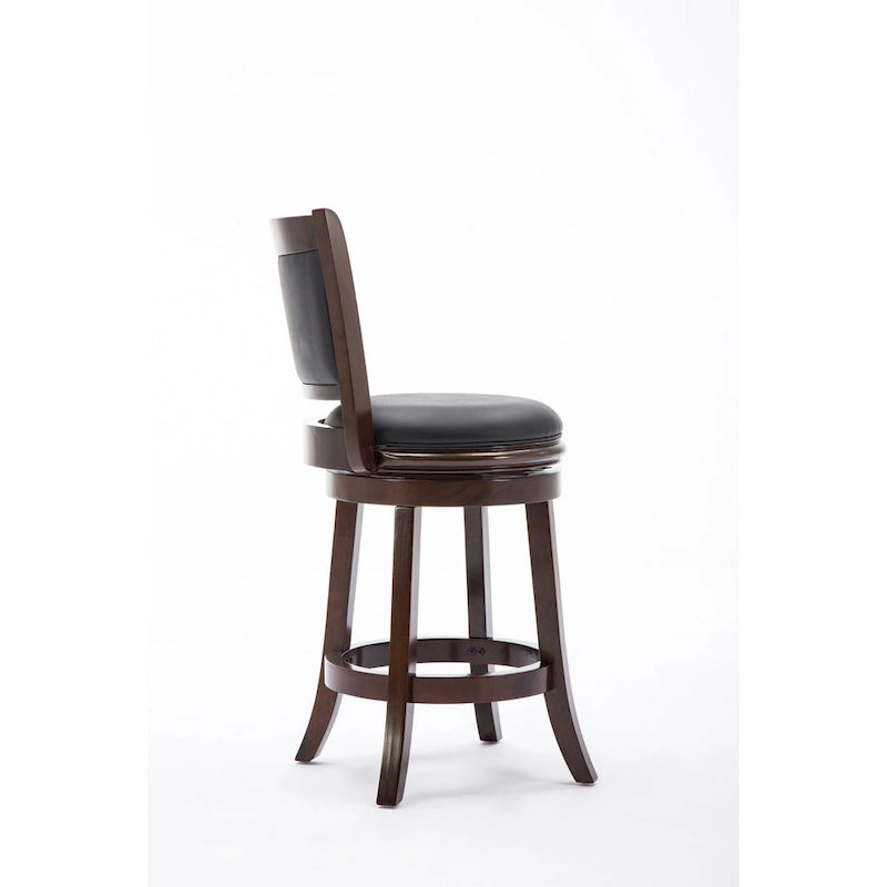Tabouret de bar pivotant en similicuir multicolore, une place