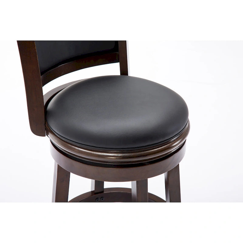 Tabouret de bar pivotant en similicuir multicolore, une place