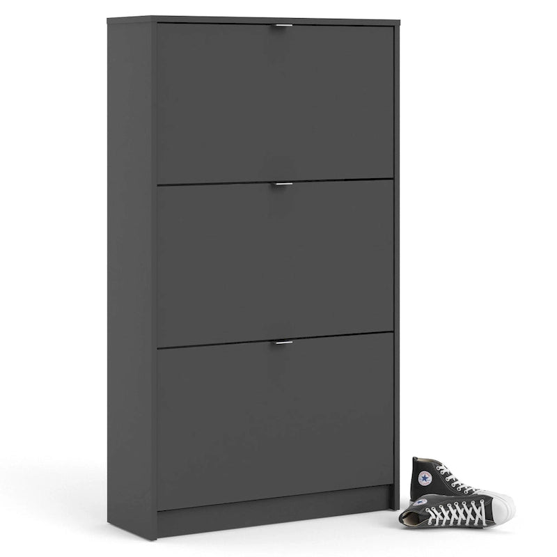 Meuble de rangement pour chaussures Porch & Den Cambria scandinave à 3 tiroirs