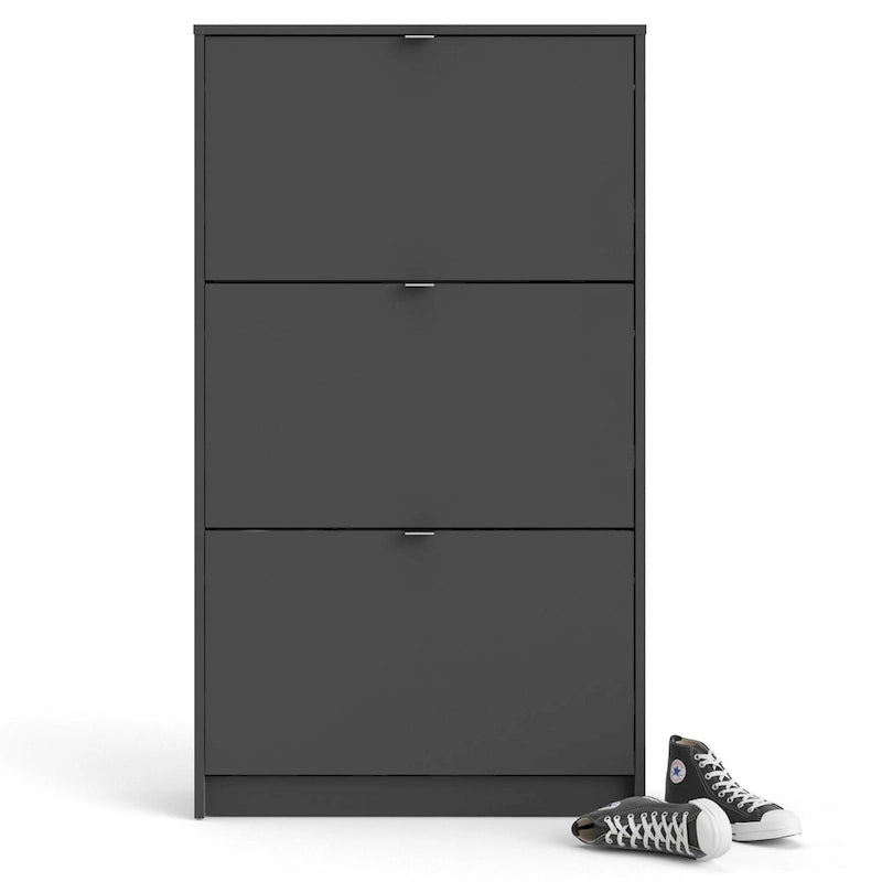 Meuble de rangement pour chaussures Porch & Den Cambria scandinave à 3 tiroirs