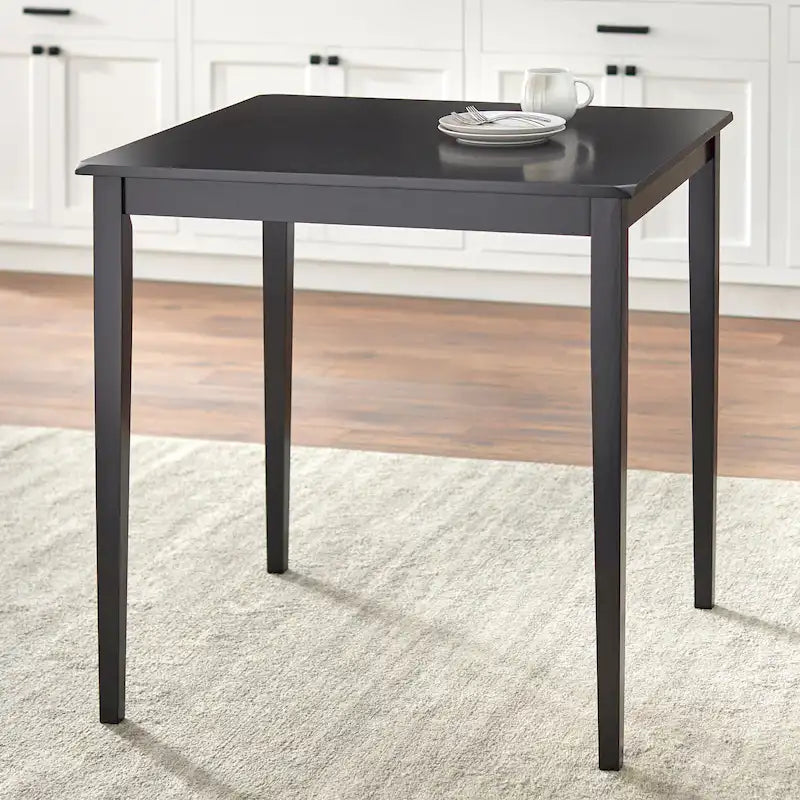 Table de salle à manger hauteur comptoir, style shaker, chêne miel / noir / expresso, 2 à 4 places