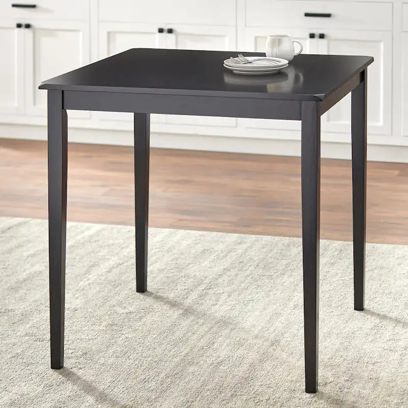Table de salle à manger hauteur comptoir, style shaker, chêne miel / noir / expresso, 2 à 4 places