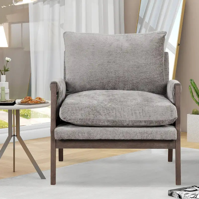 Fauteuil d'appoint individuel en velours orange/gris/jaune/blanc cassé/bleu du milieu du siècle