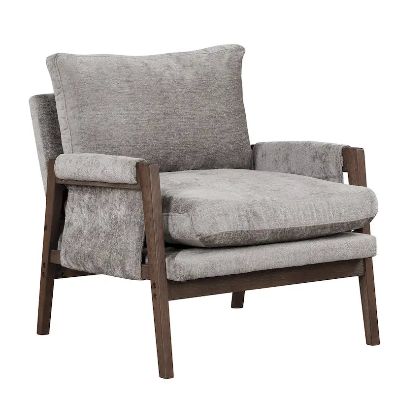 Fauteuil d'appoint individuel en velours orange/gris/jaune/blanc cassé/bleu du milieu du siècle