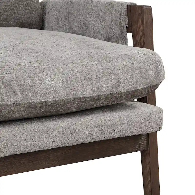 Fauteuil d'appoint individuel en velours orange/gris/jaune/blanc cassé/bleu du milieu du siècle