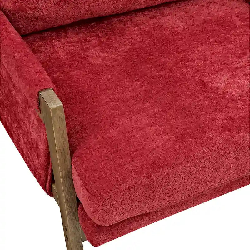 Fauteuil d'appoint individuel en velours orange/gris/jaune/blanc cassé/bleu du milieu du siècle