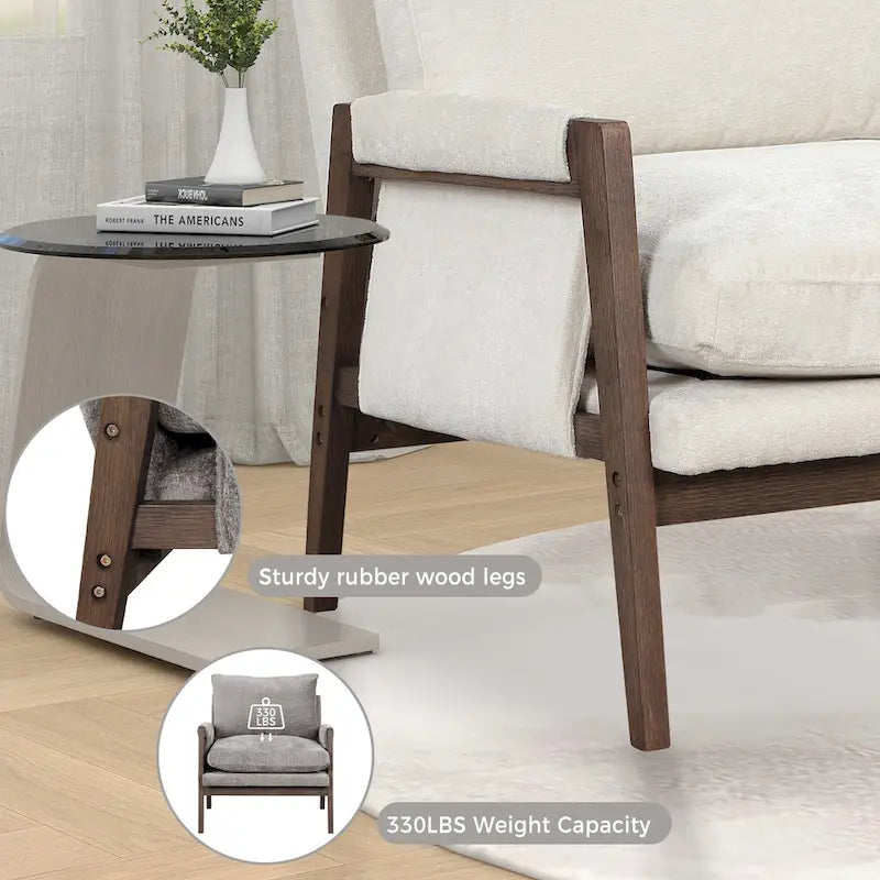 Fauteuil d'appoint individuel en velours orange/gris/jaune/blanc cassé/bleu du milieu du siècle