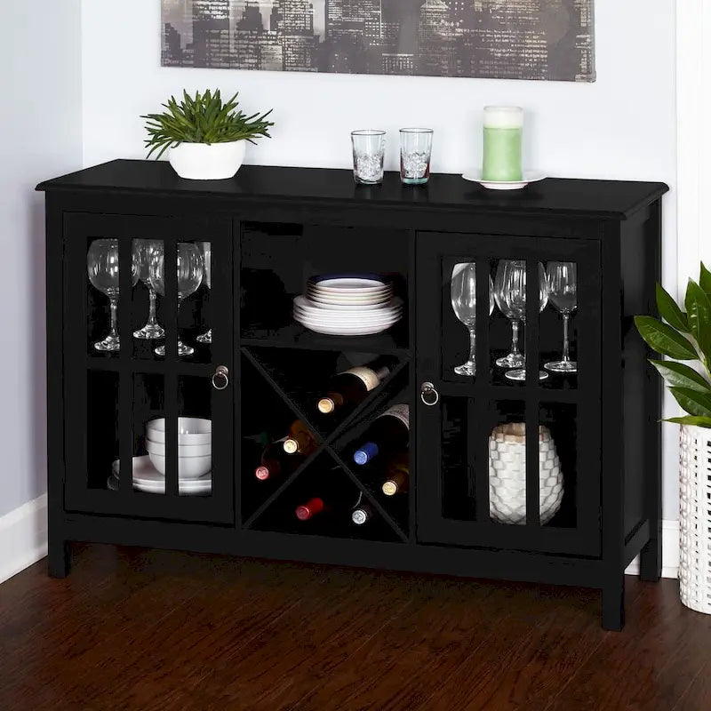 Buffet/Vaisselier en verre Portland de Simple Living