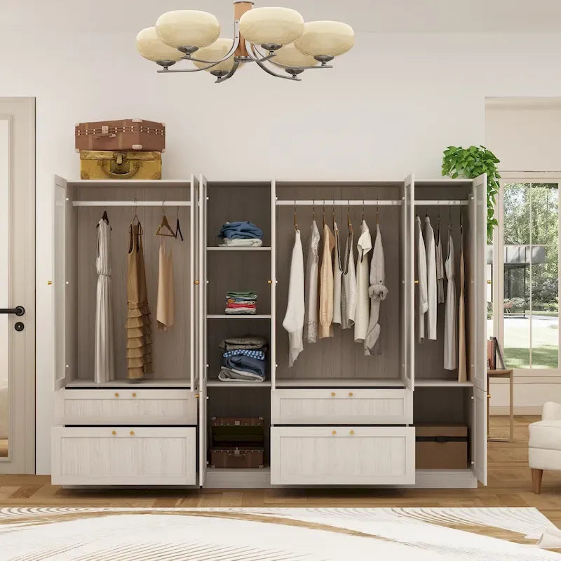 Armoire modulaire élégante gris clair